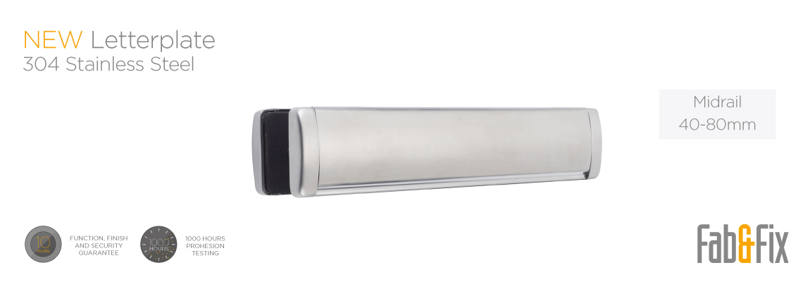 Fab&Fix 304 Stainless Steel Letterplate 